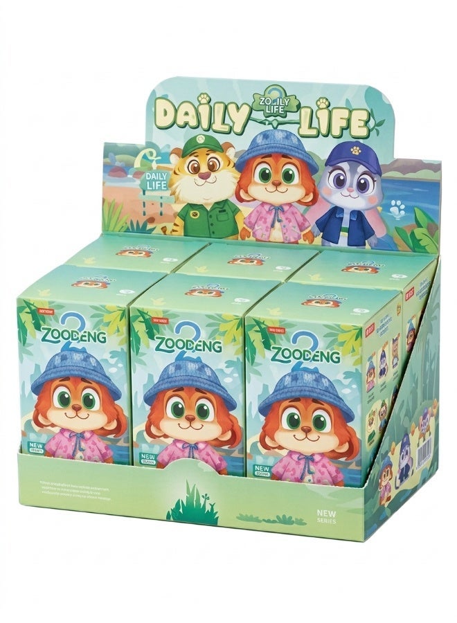 MINISO x Disney Zootopia City Residents Daily Life Collection Vinyl Plush Surprise Box, Full Display Set of 6 Sealed Mystery Boxes, Character Collectible for Display and Gifting - Image 5