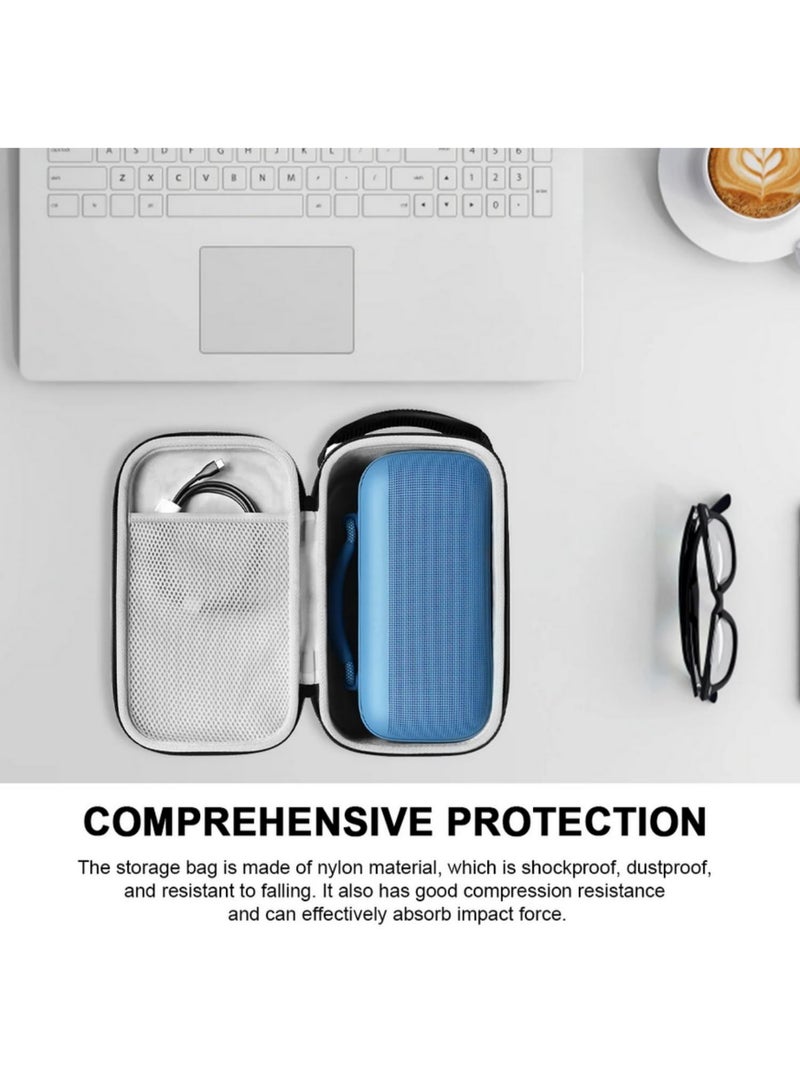 1pcs Hard Carrying Case Shockproof Storage Bag Dustproof Hard Storage Box with Mesh Pocket for Bose SoundLink Max Portable Speaker - Image 4