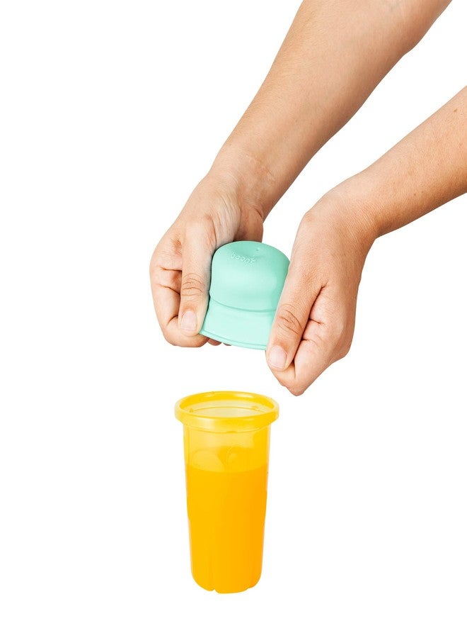 Boon Snug Silicone Sippy Cup Lids and Straws - Includes 3 Lids and 3 Straws - Convert Any Kids Cups or Toddler Cups into Straw Sippy Cups - Toddler Feeding Supplies and Travel Essentials - Green - Image 3