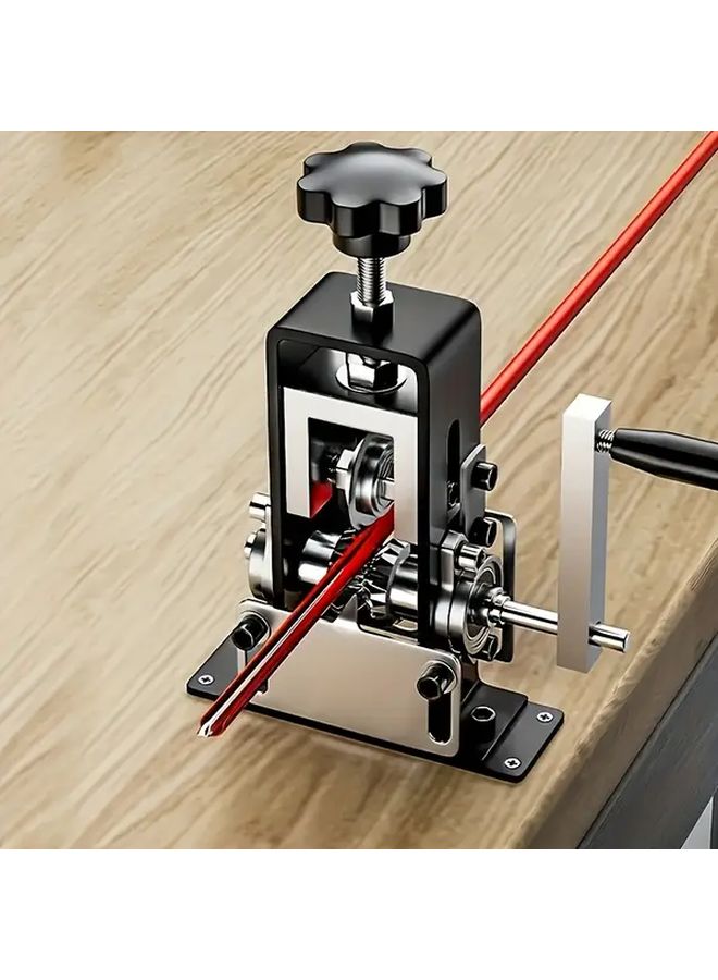 Model A Manual Wire Stripping Tool Industrial Grade Ergonomic Handle Durable Black Metal - Image 2