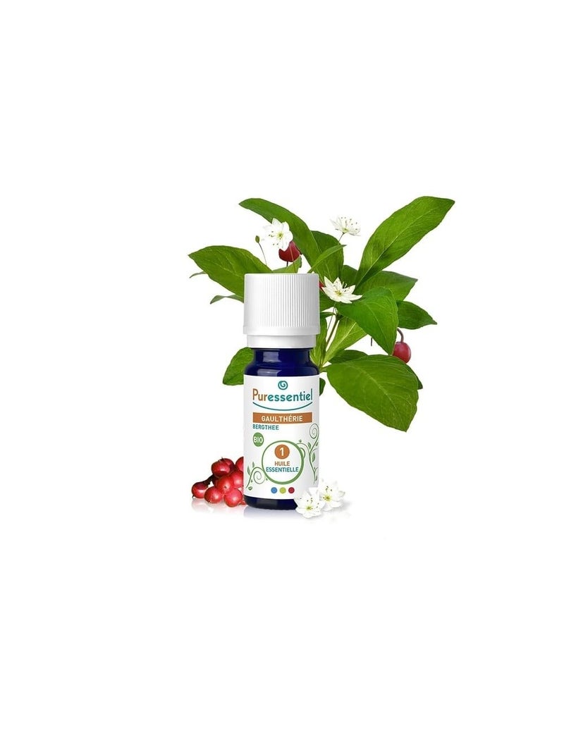 Puressentiel Organic Essential Oil - Wintergreen for Unisex - 0.3 oz Oil - Image 1