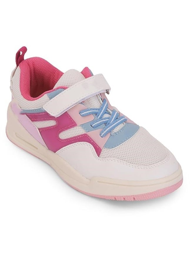 Liberty Leap7x ENVY-5VE Kids Casual Non-Lacing Sneakers - Pink  | Suitable for Walking, Travel | Comfortable Velcro Casual Shoes | Lightweight Stylish Fashion Footwear for Boys - Image 1