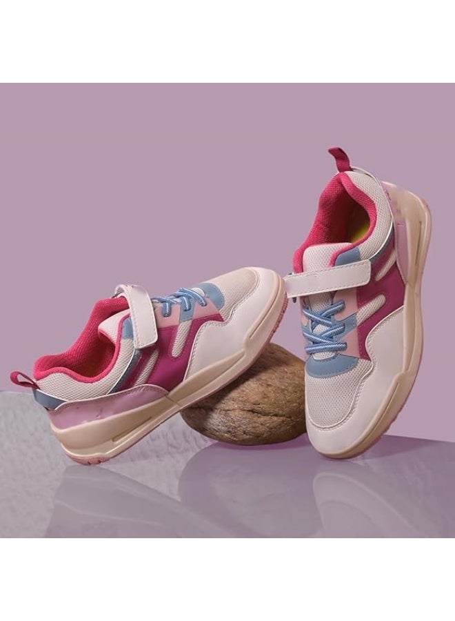 Liberty Leap7x ENVY-5VE Kids Casual Non-Lacing Sneakers - Pink  | Suitable for Walking, Travel | Comfortable Velcro Casual Shoes | Lightweight Stylish Fashion Footwear for Boys - Image 2