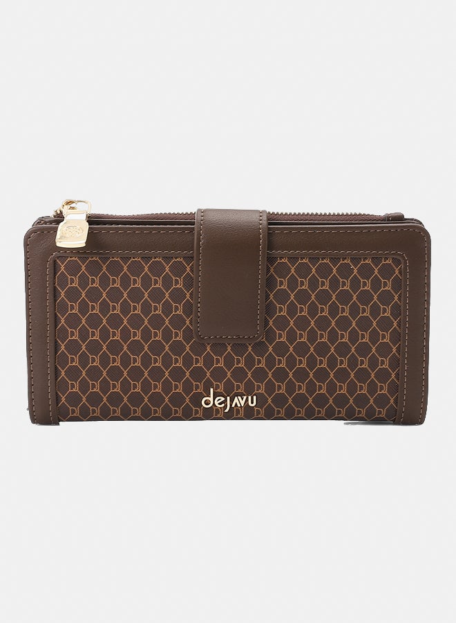 Dejavu BAGS LID-DVTX-014 Leather Self Patterened Wallet  For Women - Image 1