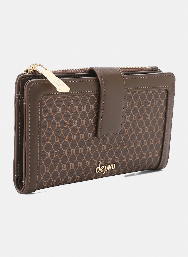 Dejavu BAGS LID-DVTX-014 Leather Self Patterened Wallet  For Women - Image 2