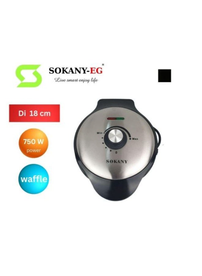 سوكاني صانعة الوافل سوكاني SK-08039، 750 واط، مؤشر LED، سطح غير لاصق، أسود - Image 3