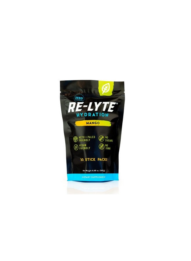 REDMOND Re-Lyte Hydratio Electrolyte Drink Powder Mix (Mango) 30 Stick Packs - Image 1