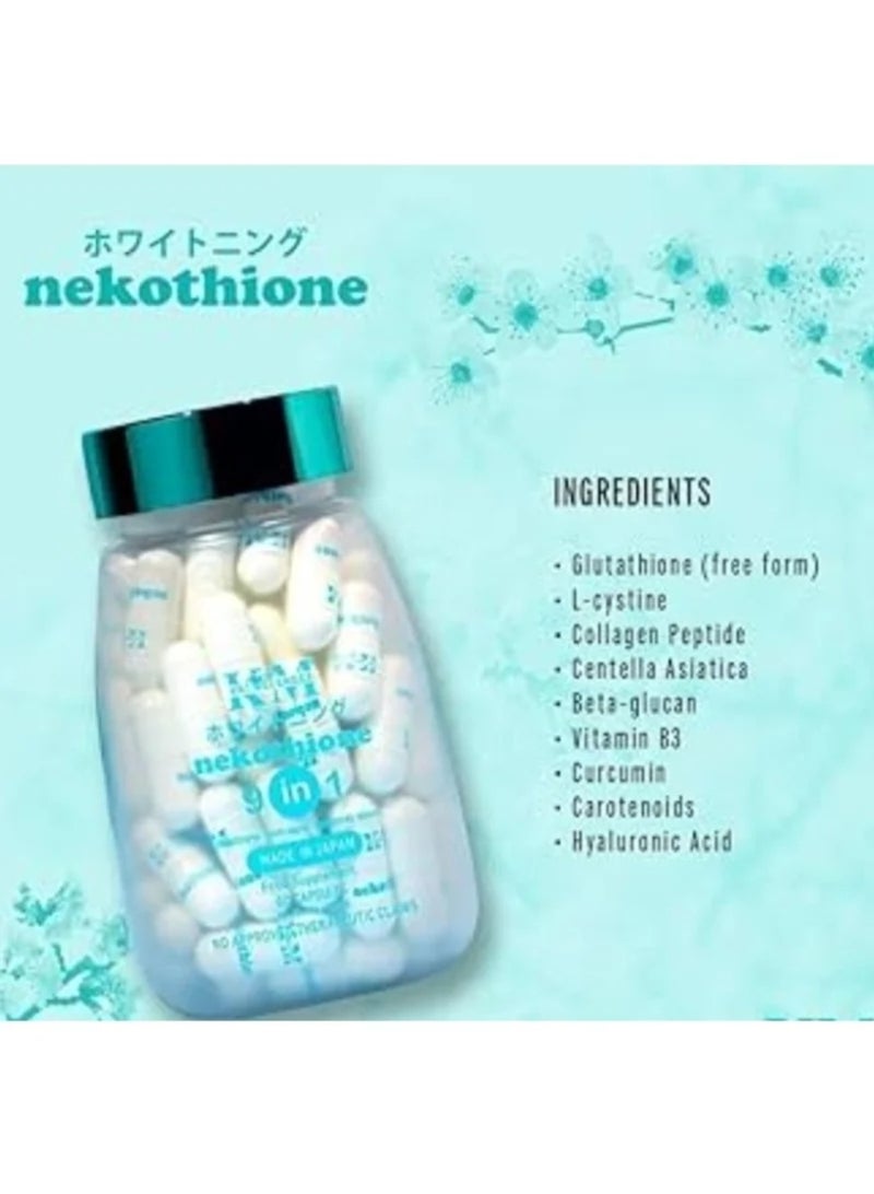 كي ام KM nekothione 9in1 (مكمل غذائي بدون ادعاءات علاجية معتمدة 60 كبسولة - Image 2