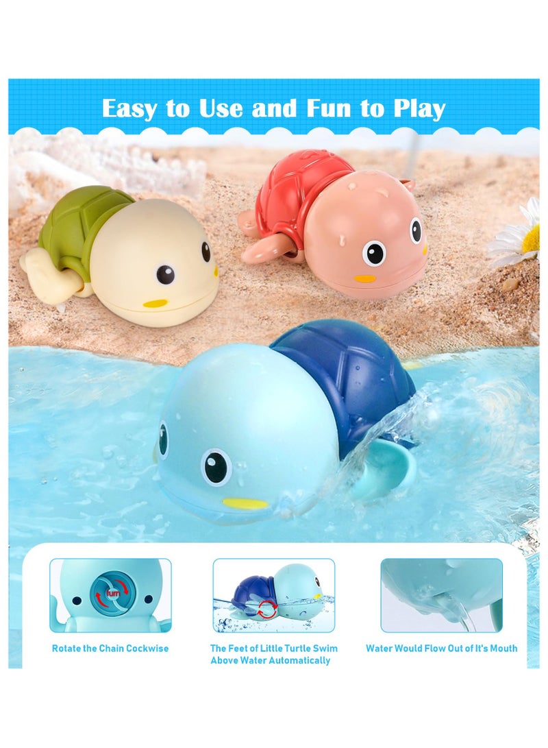 ميتوي 4 قطع من ألعاب حمام الطفل ، لطيف تصورها الحيوان حوض الاستحمام حمام سباحة اللعب ، حمام مائي لعب للبنين والبنات - Image 5
