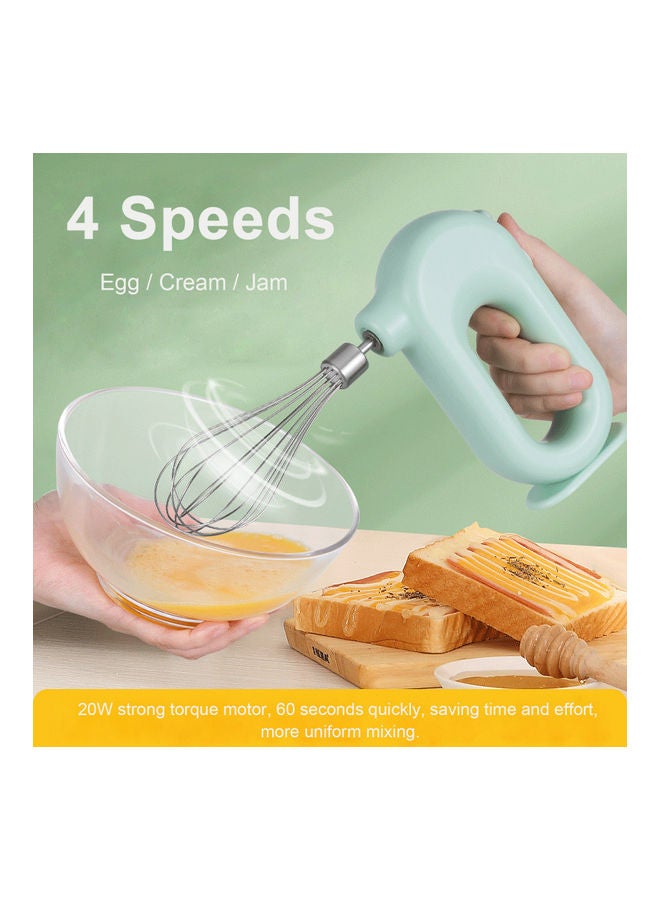 نيبمينينت مضرب بيض كهربائي محمول باليد وقابل للشحن أخضر/فضي - Image 2