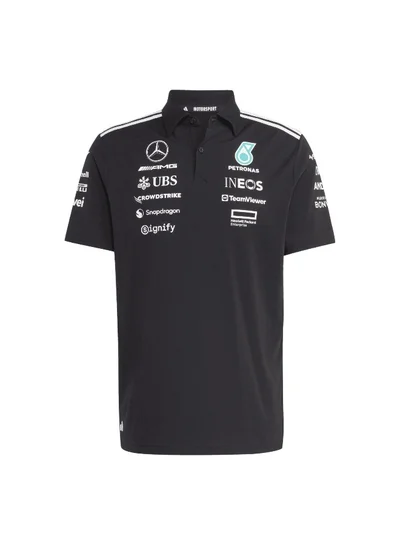 adidas قمصان بولو رجالي Mer Tm Polo Bm Black Motorsport XS
