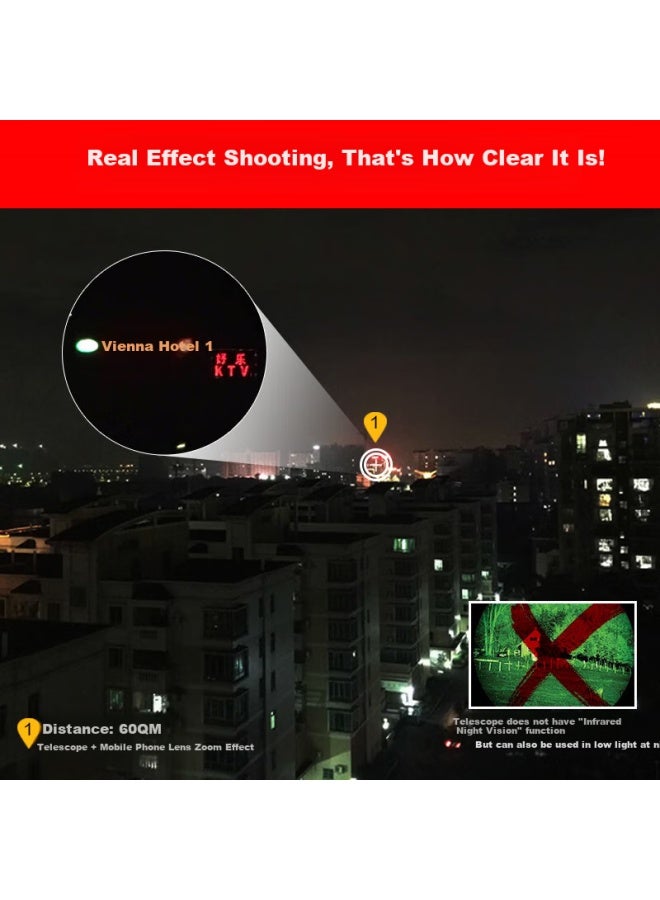 Bosma Hunter 2Nd Generation 16X50 Binoculars, High Magnification, High Definition, Low-Light Night Vision, Large Eyepiece, Bee-Hunting, Landscape Viewing, And Stargazing Telescope - Image 2