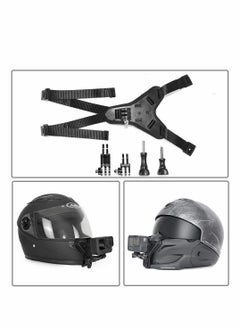 Y&D Motorcycle Helmet Chin Mount for Gopro Camera Strap Holder with Extension Swivel Arm Compatible Hero 10/9/8/7/6/5 Dji Action Bracket Accessories Black  - Image 5