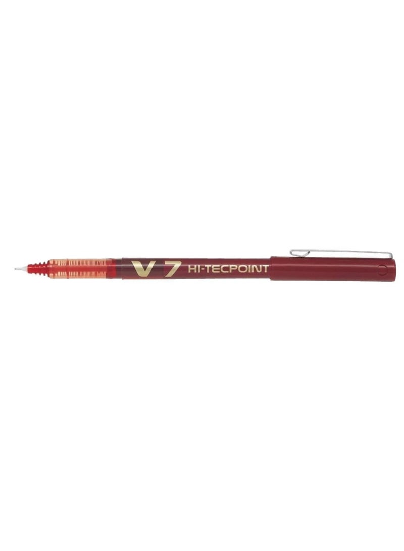 PILOT 1-Piece V7 Hi-Tecpoint Liquid Ink Rollerball Pen Red - Image 2