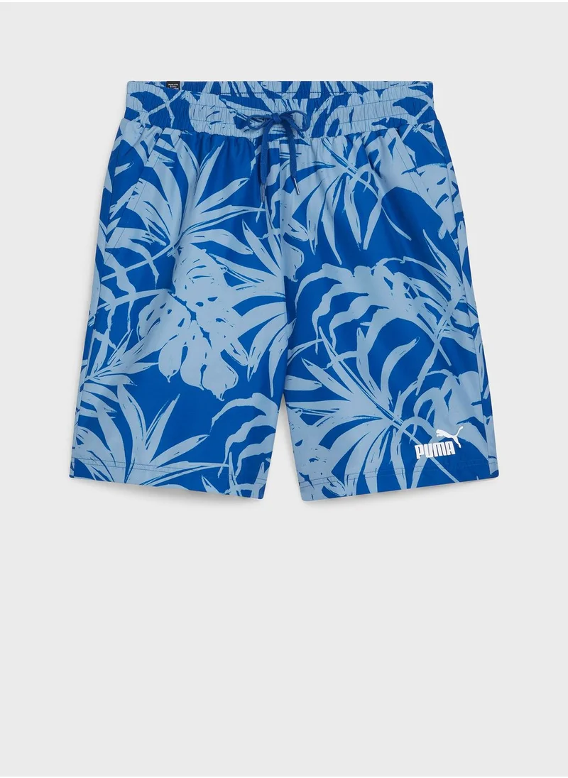 PUMA 8" Essential Palm Resort All Over Printed Shorts