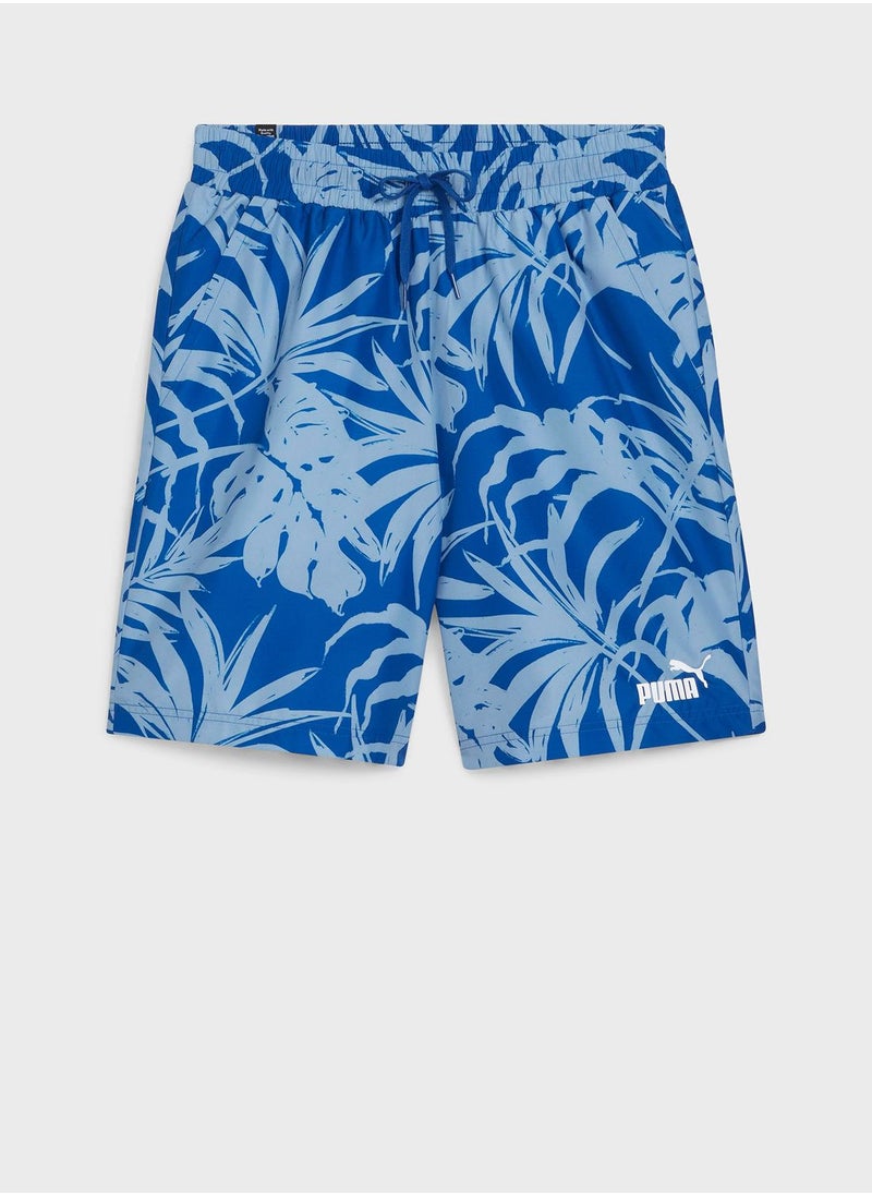 PUMA - 8" Essential Palm Resort All Over Printed Shorts - Image 1