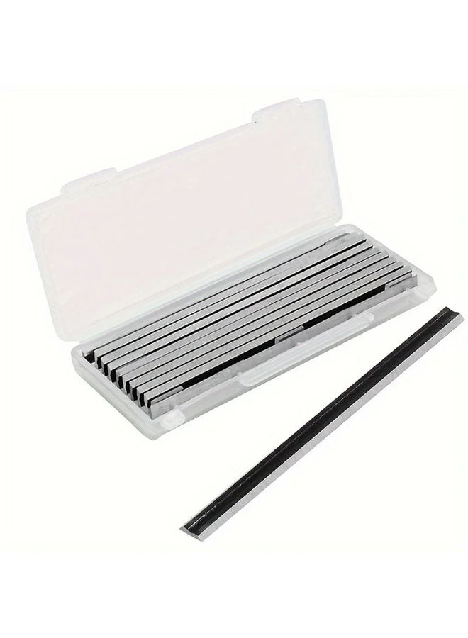1 Set 82mm HSS Reversible Electric Planer Blades For DeWalt Bosch Makita Woodworking - Image 1