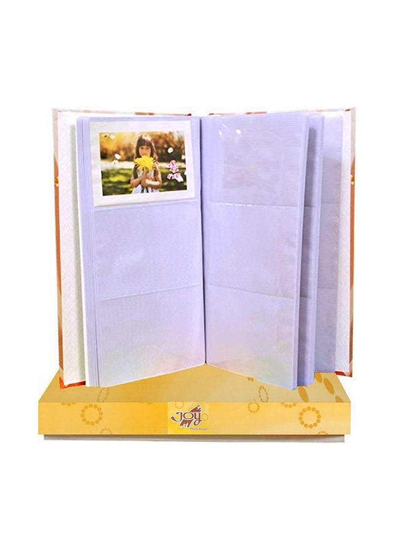 Generic - JOY PHOTO ALBUM Moisture free with 72 PHOTOS Album Photo Size Supported 4X6 available in multiple designs and colors Design may be different but quality is same for all - Image 1