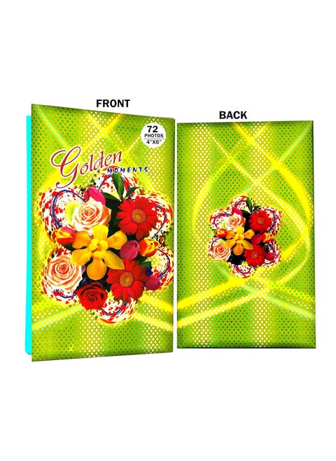 JOY PHOTO ALBUM Moisture free with 72 PHOTOS Album Photo Size Supported 4X6 available in multiple designs and colors Design may be different but quality is same for all