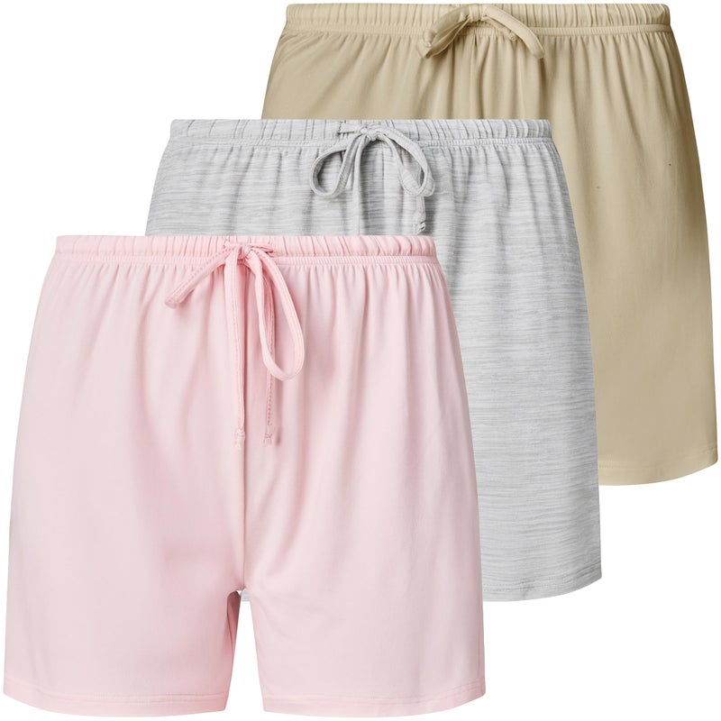 Ultra Performance Women's 3 Pack Boxer Pajama Shorts Womens Sleep Lounge Shortâ€™s, Casual Yummy PJ Short for Women (Avail in Plus Size) - Image 1