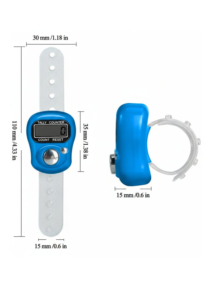 3pcs Digital Tasbih Counter with LCD Display u0026 Adjustable Finger Strap – Electronic Zikr u0026 Tally Clicker - Image 5