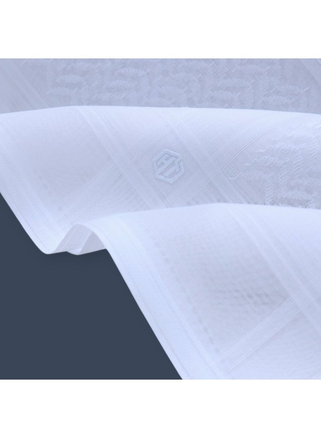 Hashtag Shemagh for Men, White - Image 3