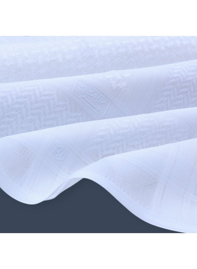 Hashtag Shemagh for Men, White - Image 4