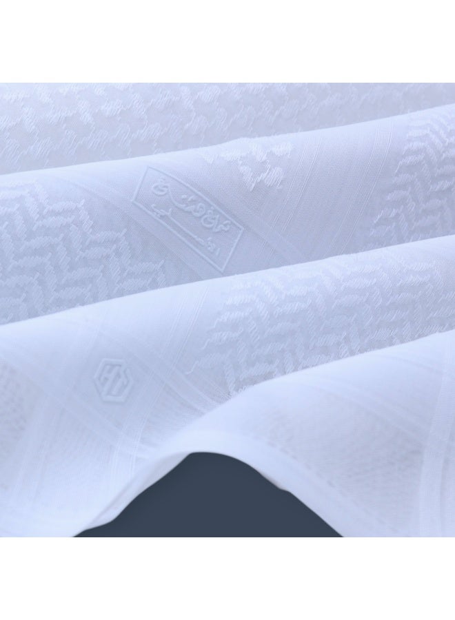 Hashtag Shemagh for Men, White - Image 5
