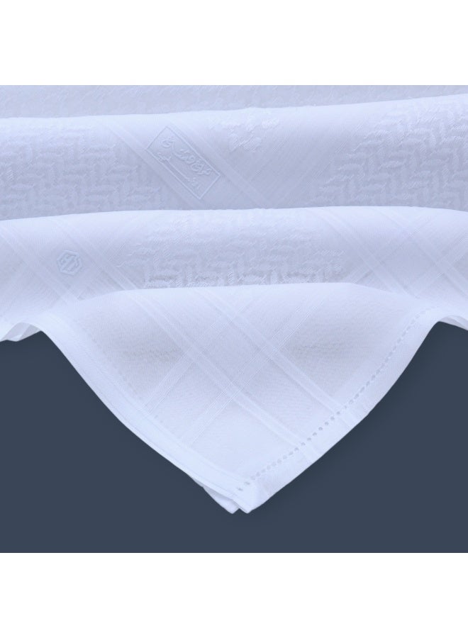 Hashtag Shemagh for Men, White - Image 2