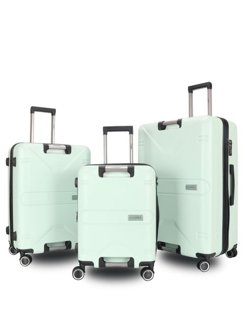 Trolley Luggage Set of 3 PCS TPC Hard Side Spinner Wheels with TSA Lock
