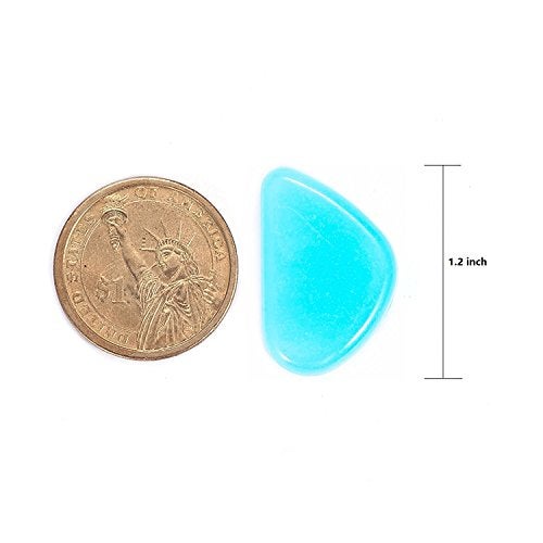 chic style 4.8Lbs 1100Pcs Glow in The Dark Stones Pebbles Blue Glow Rocks - Image 3