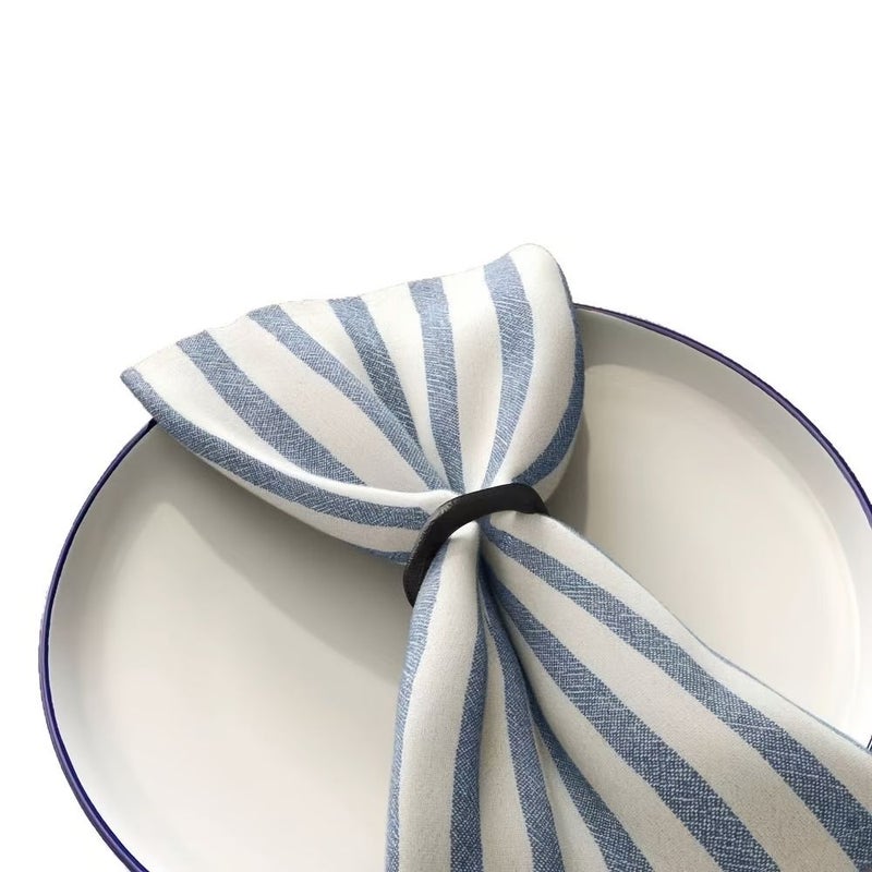 Black Irregular Creative Ring Napkin Holders 4pcs for Western Dining - Image 5