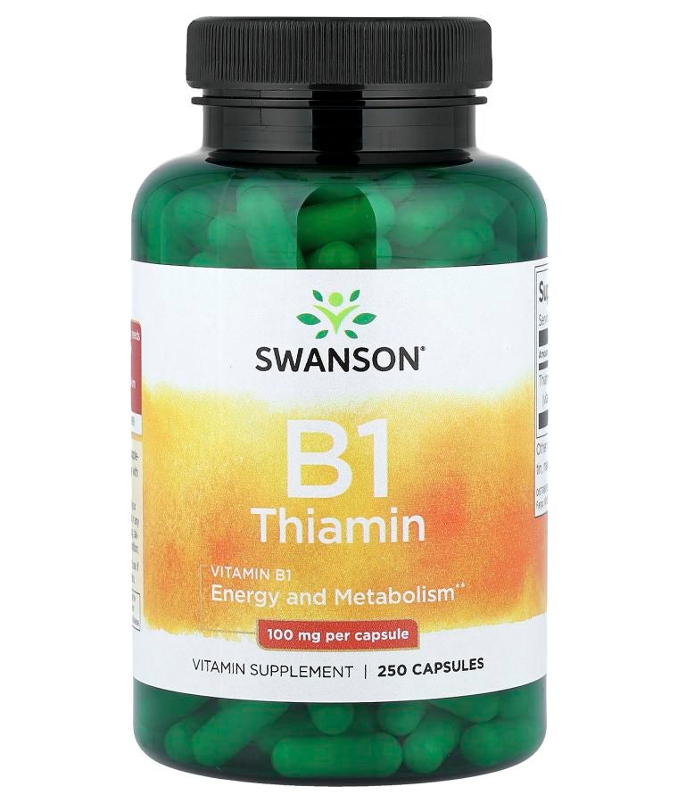 Vitamin B1 Thiamin 100 mg 250 Capsules
