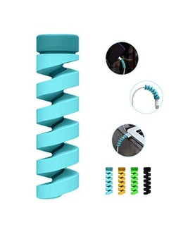 Shopsdash Spiral Cable Protector for Toyota Urban Cruiser Hyryder S Hybrid Cable Saver Charging Cord Protective Universal Earphones Cable Cover 4 Pieces Set 1 Mix Colour H238  - Image 2