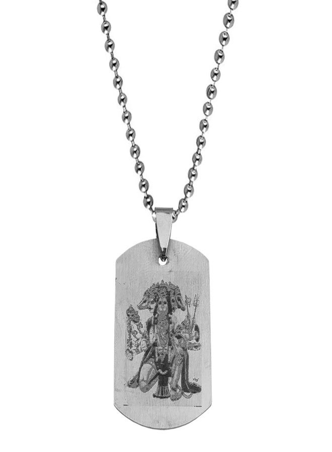 AFH Lord Panchamukhi Hanuman Sankat Mochan Religious stainless Steel Necklace Pendent for Men, Women - Image 2