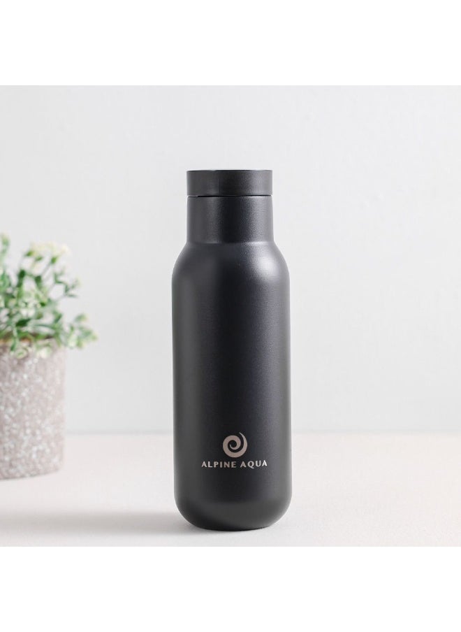 DANUBE HOME Alpine Aqua Water Bottle Stainless Steel Vacuum Insulated Black 500ml  - Image 2