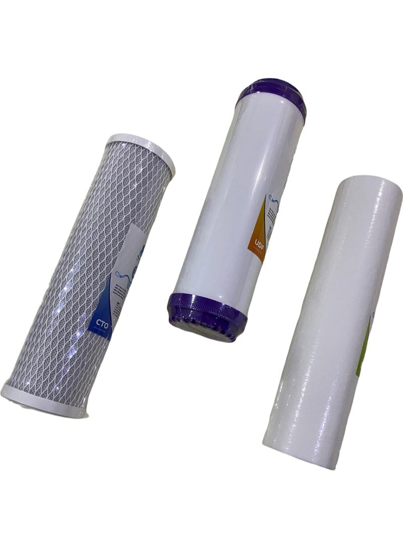 A 3-stage water filter for a home water desalination plant, change it periodically to get pure water free of impurities, a spare set of filters for the desalination device. - Image 4