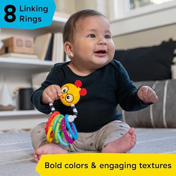 - CAL'S CONNECTORS SENSORY TOY WITH LINKS & MIRROR – 0 TO 36 MONTHS - Image 3