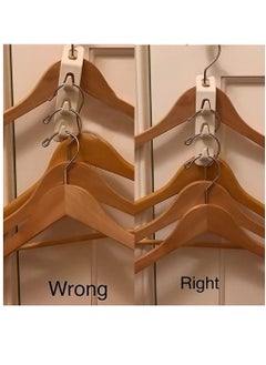 Y&D Clothes Hanger Connector Hooks, Cascading Pace Saving Series Multi-function Multi-layer Wall Chest Hook, Hangers Space Plastic (12 Pcs)  - Image 4