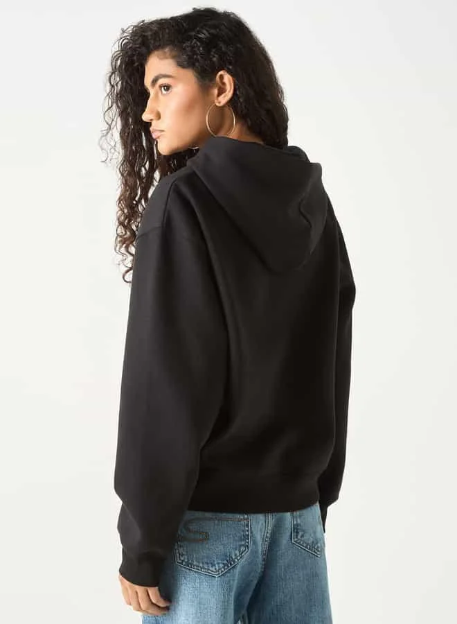 Lee Cooper Lee Cooper Graphic Print Hooded Sweatshirt
