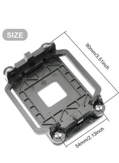 Excefore 5 PCS CPU Fan Bracket Base for AM2 AM3, Outstanding CPU Cooler Retention Bracket, Black Motherboard Heatsink Fan Stand, Suitabel for AMD AM2 AM3  - Image 3