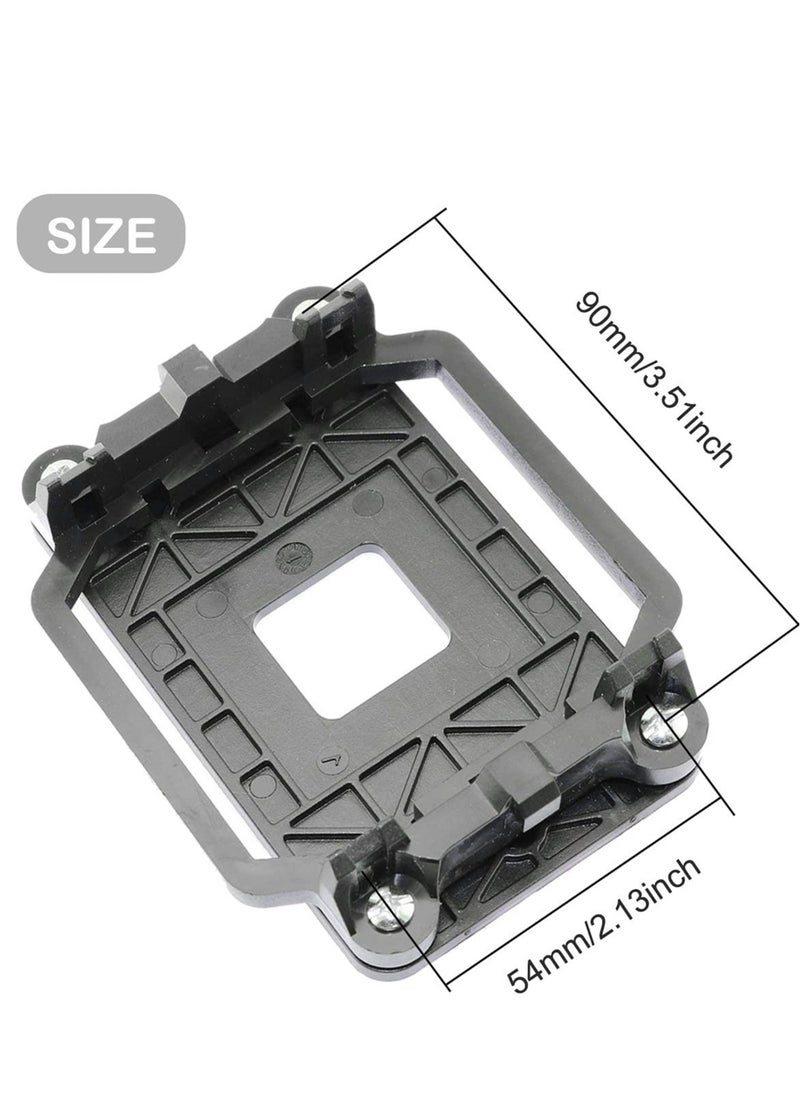 Excefore - 5 PCS CPU Fan Bracket Base for AM2 AM3, Outstanding CPU Cooler Retention Bracket, Black Motherboard Heatsink Fan Stand, Suitabel for AMD AM2 AM3 - Image 1