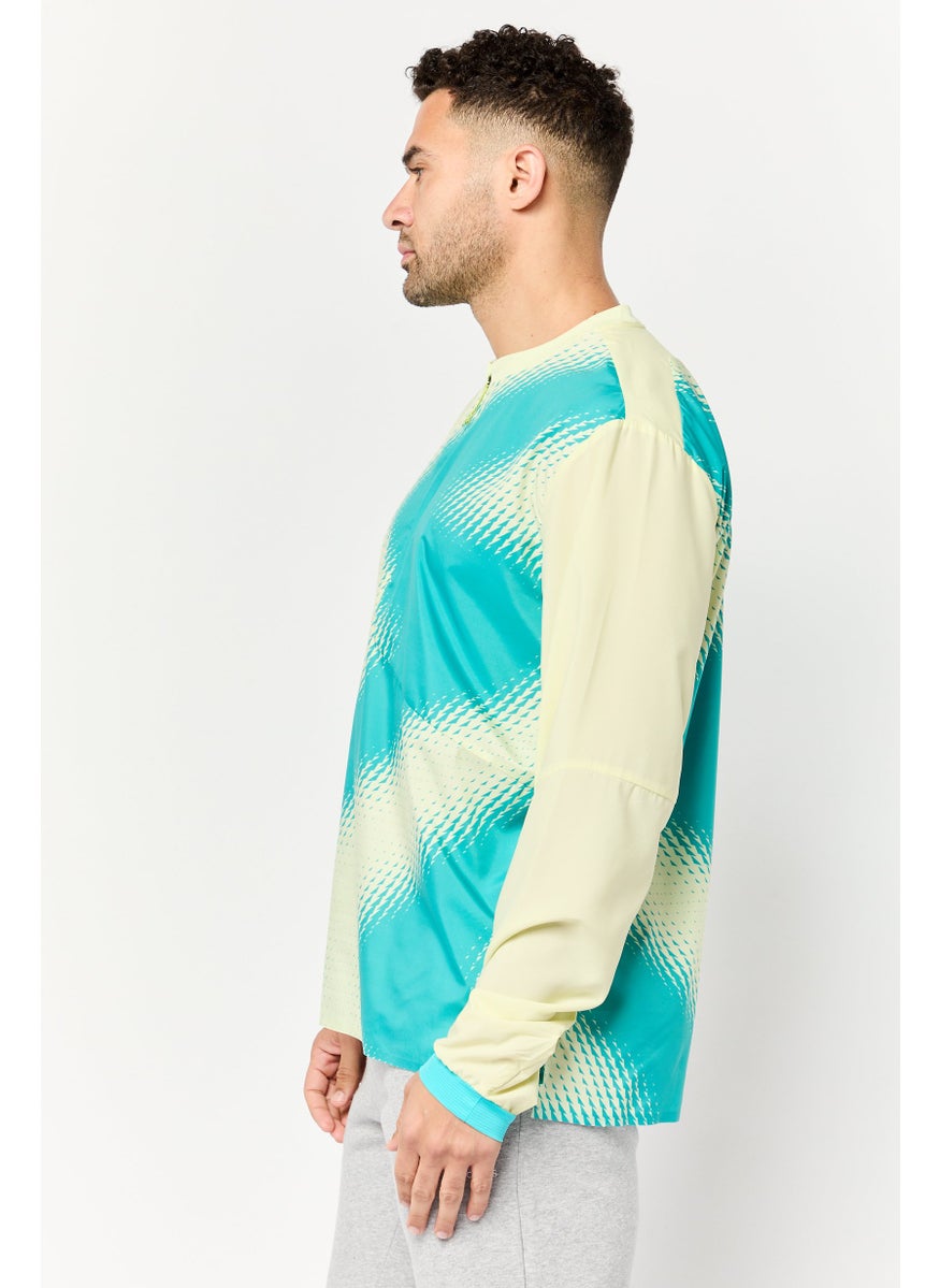 Hoka Men Sportswear Fit Long Sleeve Training Wind Shell Jacket, Multicolor  - Image 3