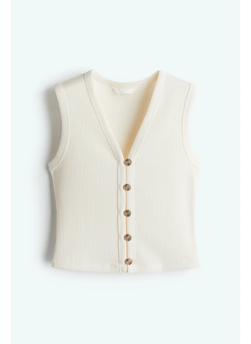 H&M Button-Front Sweater Vest