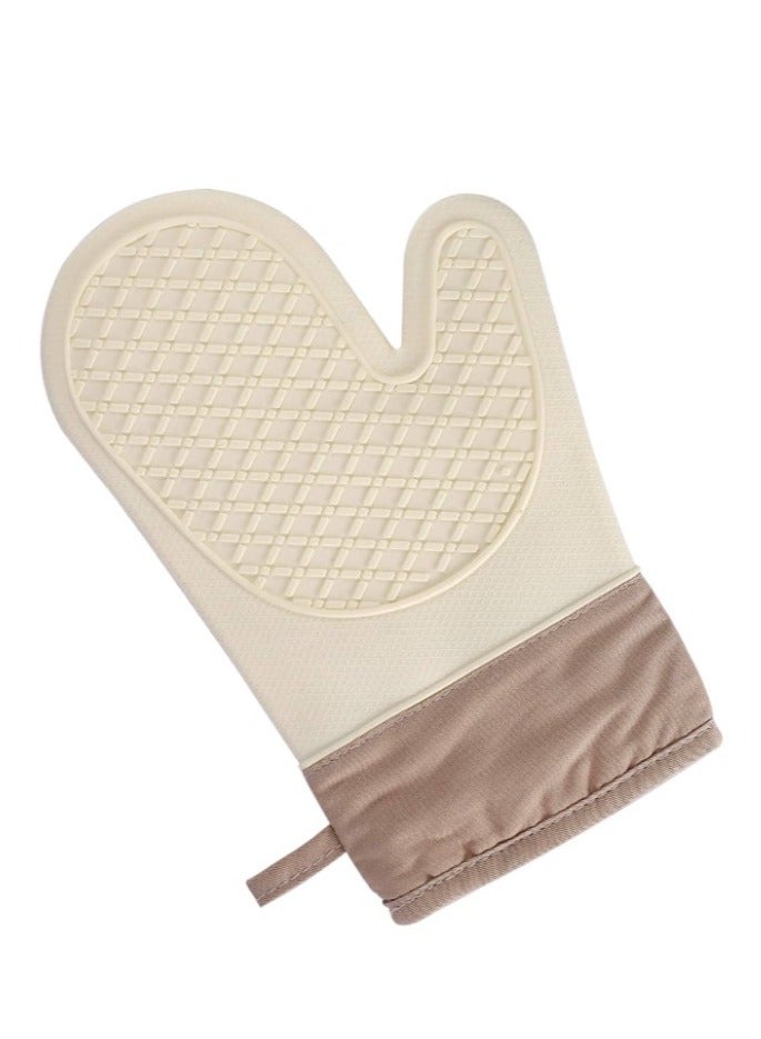 Heat Resistant up to 220°C Silicone Oven Gloves with Soft Lining Good Grip Easy to Clean Oven Gloves for Cooking and BBQ Only 1 Piece  - Image 1
