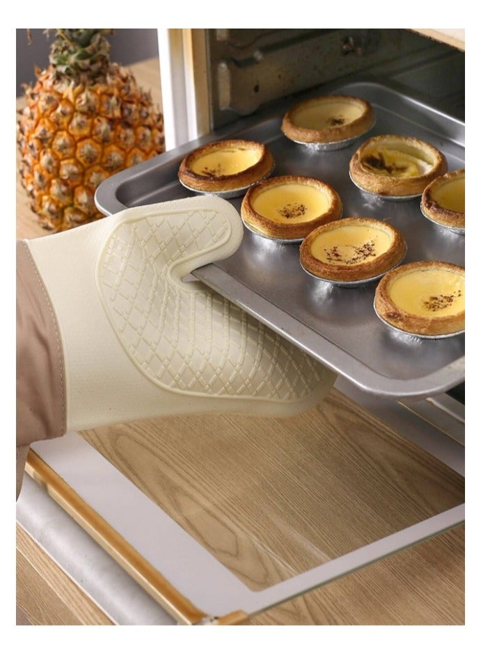 Heat Resistant up to 220°C Silicone Oven Gloves with Soft Lining Good Grip Easy to Clean Oven Gloves for Cooking and BBQ Only 1 Piece  - Image 2
