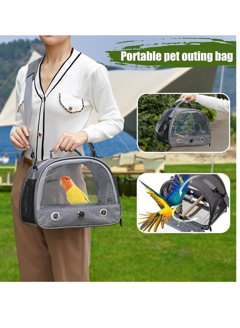 general Bird Carrier Travel Cage | Travel Bag Animal Carrier Parrot Carrier -Bird Carrier Travel Cage | Travel Bag Animal Carrier Parrot Carrier - Portable Breathable Travel Cage for Cockatiel, Parrot, Small - Image 2