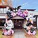 froufing Summerween Halloween Party Decorations with Pink Black Purple Balloon Garland Arch Kit Cute Bat Ghost mylar foil Balloons for Girls Two spooky Birthday Baby Shower BOO Day Party Supplies Decorations - Image 3
