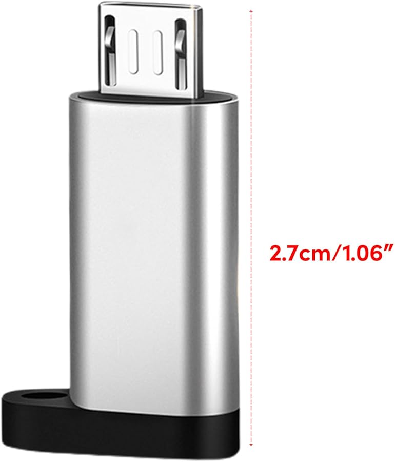 Black USB C to USB Adapter Converter with Lanyard for Charging and Data Sync - Image 4