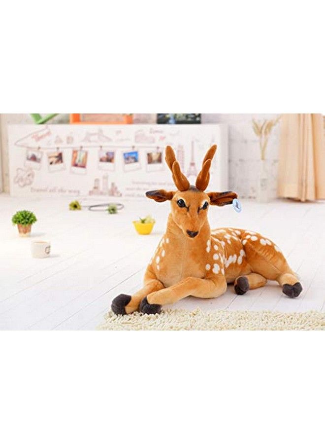 Tickles Cute Deer Soft Stuffed Plush Animal Toy For Kids Birthday Gift Home Decoration (Color: Brown ; Size: 30 Cm) - Image 3